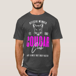 Camiseta Clube de Cougar aniversário de 40 anos das Mulhere