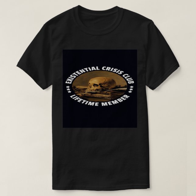 Camiseta Clube de crise existencial (Frente do Design)