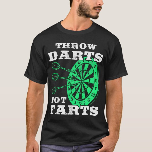 Camiseta Clube de Dardo Esportivo Tabuleiro de Dardos Seta  (Frente)