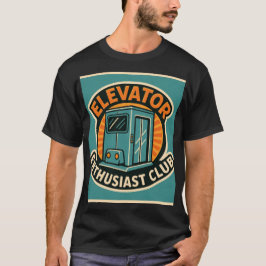 Camiseta Clube de Entusiastas de Elevadores – Design Modern