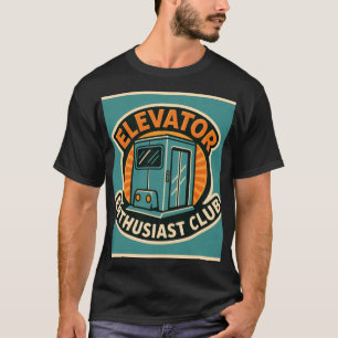 Camiseta Clube de Entusiastas de Elevadores – Design Modern