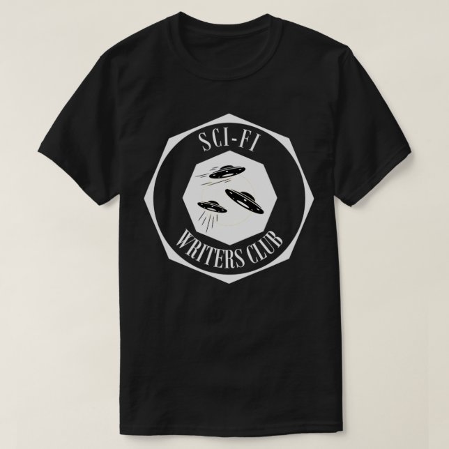 Camiseta Clube de Escritores do Sci Fi (Frente do Design)