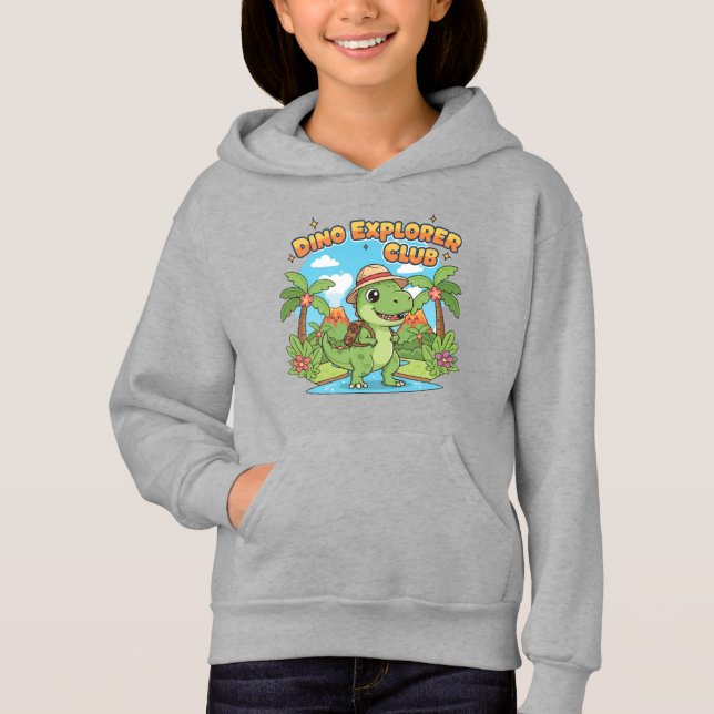 Camiseta Clube de Exploradores de Dinossauros – Design de D (Frente)