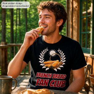 Camiseta Clube de Fãs do Pão Francês Humor Divertido de Com