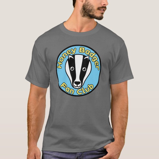 Camiseta Clube de fãs do texugo de mel (Frente)