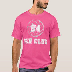 Camiseta Clube de Fãs Número Vinte e Quatro 24 Vôlei Mãe Pa