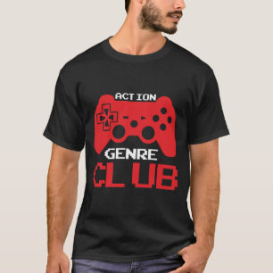 Camiseta Clube de Gênero de Jogos de Ação