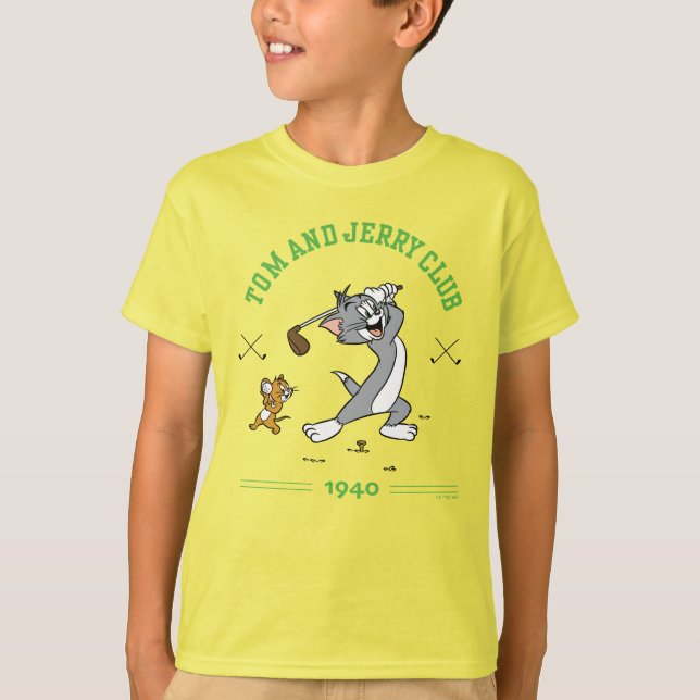 Camiseta Clube de Golfe do Tom & Jerry 1940 (Frente)