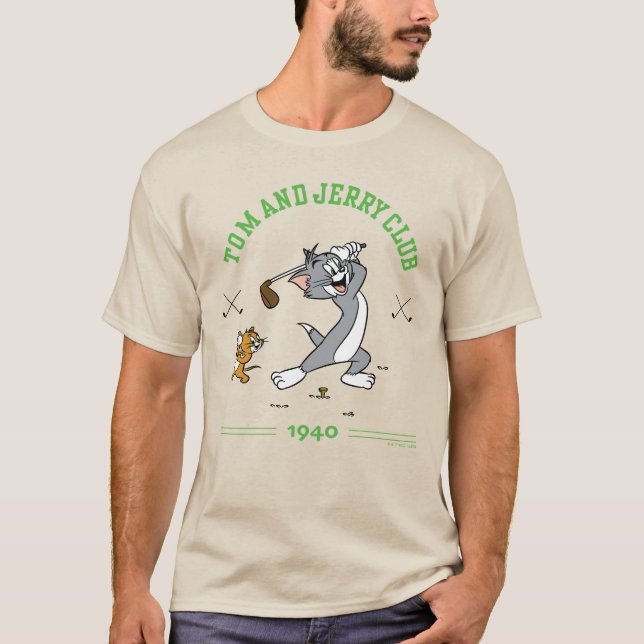 Camiseta Clube de Golfe do Tom & Jerry 1940 (Frente)