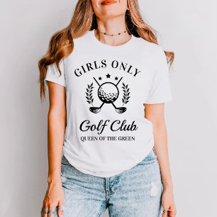 Camiseta Clube de Golfe Somente para Meninas Presente do Di