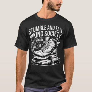 Camiseta Clube de Hiking Tropeçar e Cair Apenas um Arranhão