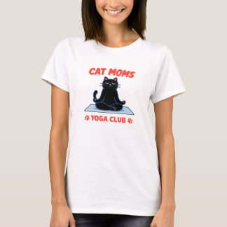 Camiseta Clube de Ioga da Mamãe do Gato Presente D