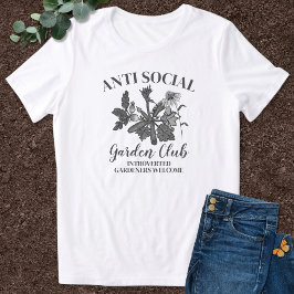 Camiseta Clube de Jardim Anti Social Arte Botânica
