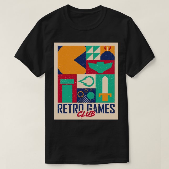 Camiseta Clube de Jogos Retro (Frente do Design)