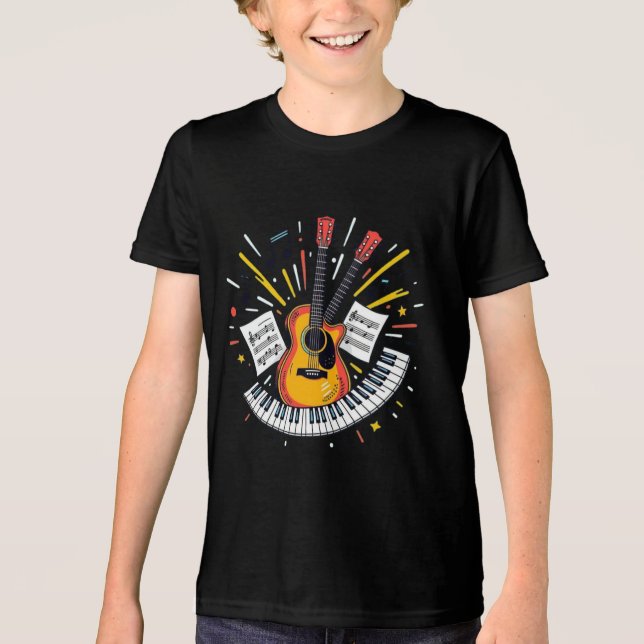 Camiseta Clube de jovens estrelas da música (Frente)