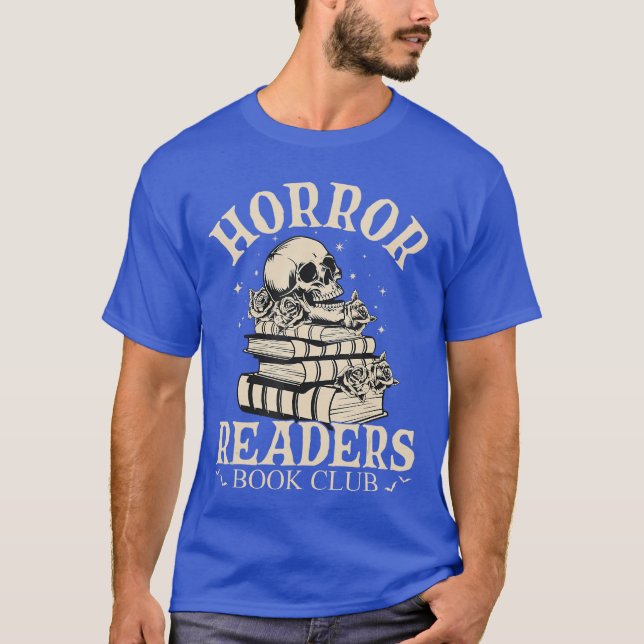 Camiseta Clube de Leitores de Terror Livro do Halloween Esq (Frente)