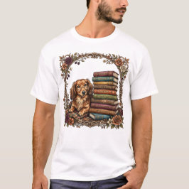 Camiseta Clube de Leitura de Dachshund Aconchegante Camiset