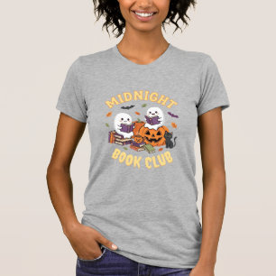 Camiseta Clube de Leitura de Fantasmas do Halloween Desenho