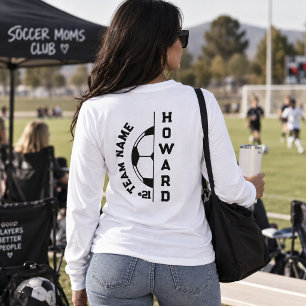 Camiseta Clube de Mãe de Futebol Personalizável Número do J
