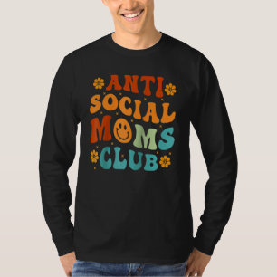 Camiseta Clube de Mães Antisociais Retro Vida de Mãe Dia