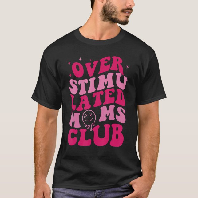 Camiseta Clube de Mães com Ortrombografia Funny Groovy (Frente)