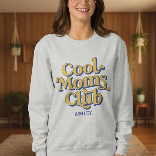 Camiseta Clube de Mães Incríveis Estilo de Design de Texto  (Criador carregado)