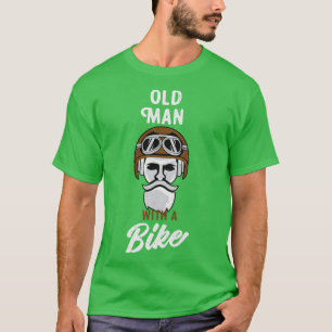 Camiseta Clube de Motociclistas Old Man Vintage Grunge Bike
