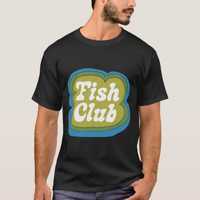 Camiseta Clube de Peixes (Verde no Amarelo) (Frente)