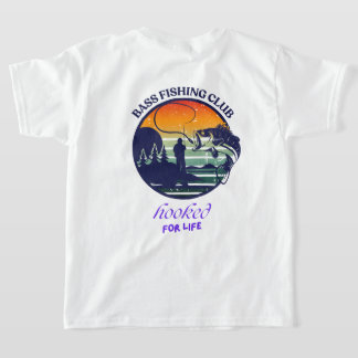 Camiseta Clube de Pesca de Robalo Pôr do Sol Retrô