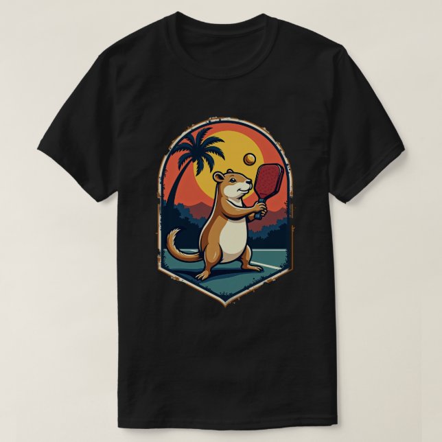 Camiseta Clube de Pickleball Capivara - Design de Logotipo  (Frente do Design)