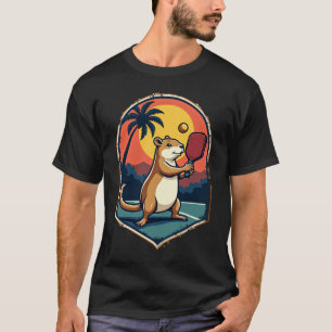 Camiseta Clube de Pickleball Capivara - Design de Logotipo