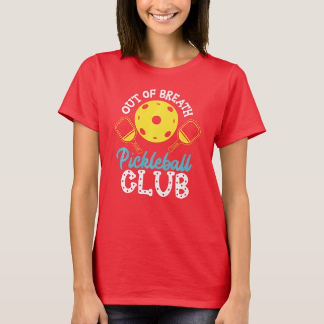 Camiseta Clube de Pickleball Sem Fôlego (Frente)