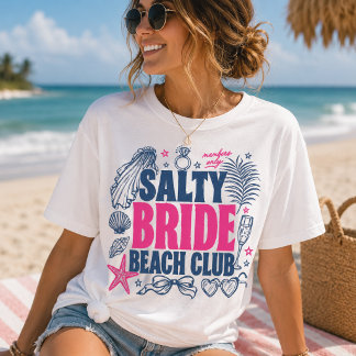 Camiseta Clube de Praia Noiva Salgada Só Para Membros Azul