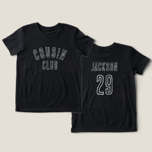 Camiseta Clube de Primos Nome Personalizado e Ano de Corres