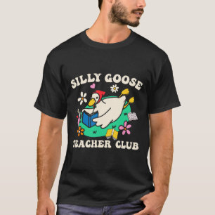 Camiseta Clube de Professor Pato Selvagem Retro Groovy Prof