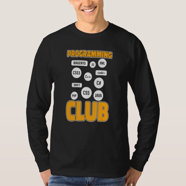 Camiseta Clube de Programador Desenvolvedor de Software Pro (Frente)