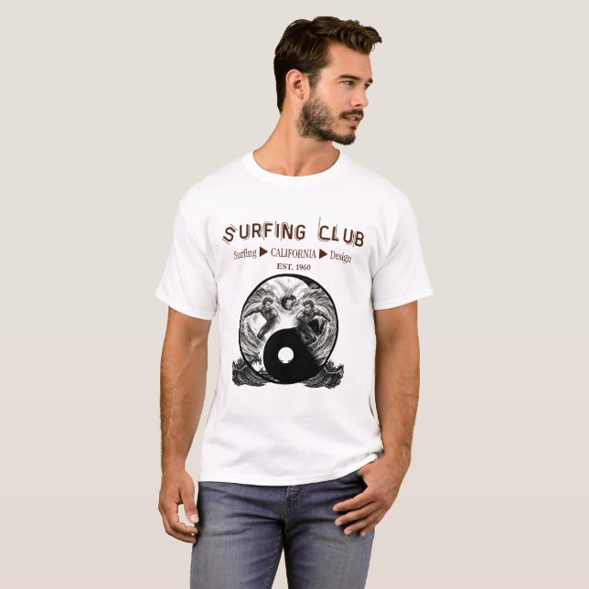 Camiseta Clube de Surf (Frente Completa)
