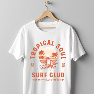 Camiseta Clube de Surf Tropical Soul Pengim Retro
