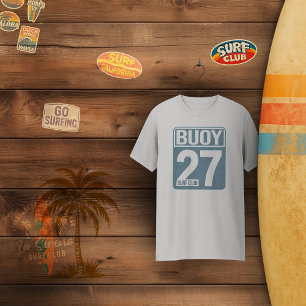 Camiseta Clube de Surfs Buoy 27   Vintage Coastal