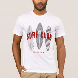 Camiseta Clube de surfs Summer Beach Vacage Funny Vintage