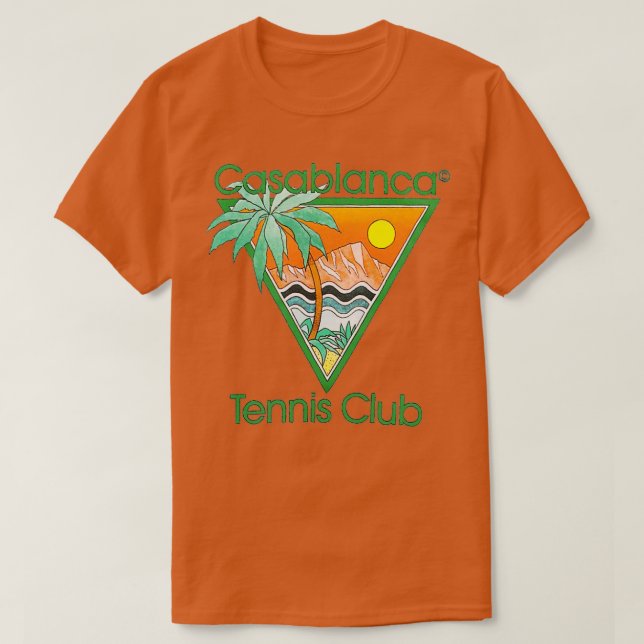 Camiseta Clube de tênis de Casablanca (Frente do Design)