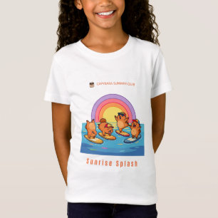 Camiseta Clube de Verão do Capivara Splash ao Nascer do Sol