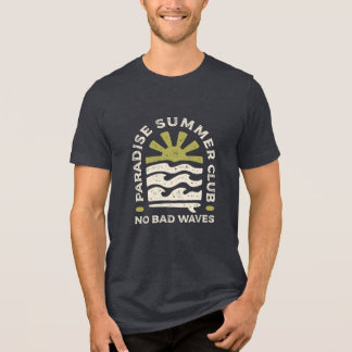 Camiseta Clube de Verão Paradisíaco Ondas Retrô