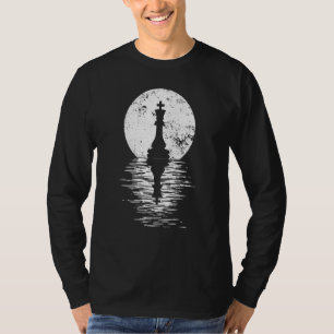 Camiseta Clube de Xadrez Jogo Rei Rainha Cavalo peça de xad