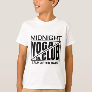 Camiseta Clube de Yoga à Meia-Noite Instrutor Engraçado de