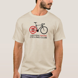 Camiseta Clube do ciclismo do vermelho de Lanterne