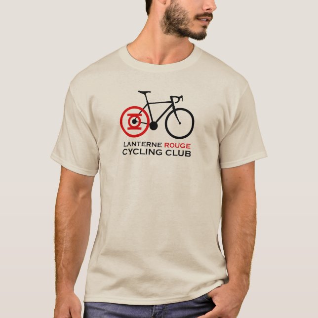 Camiseta Clube do ciclismo do vermelho de Lanterne (Frente)