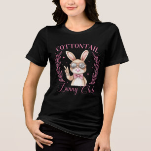 Camiseta Clube do Coelho Cottontail Fofo de Primavera