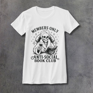 Camiseta Clube do Livro Antisocial Feminino Ajustado