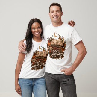 Camiseta Clube do Livro de Halloween Aconchegante Academia 